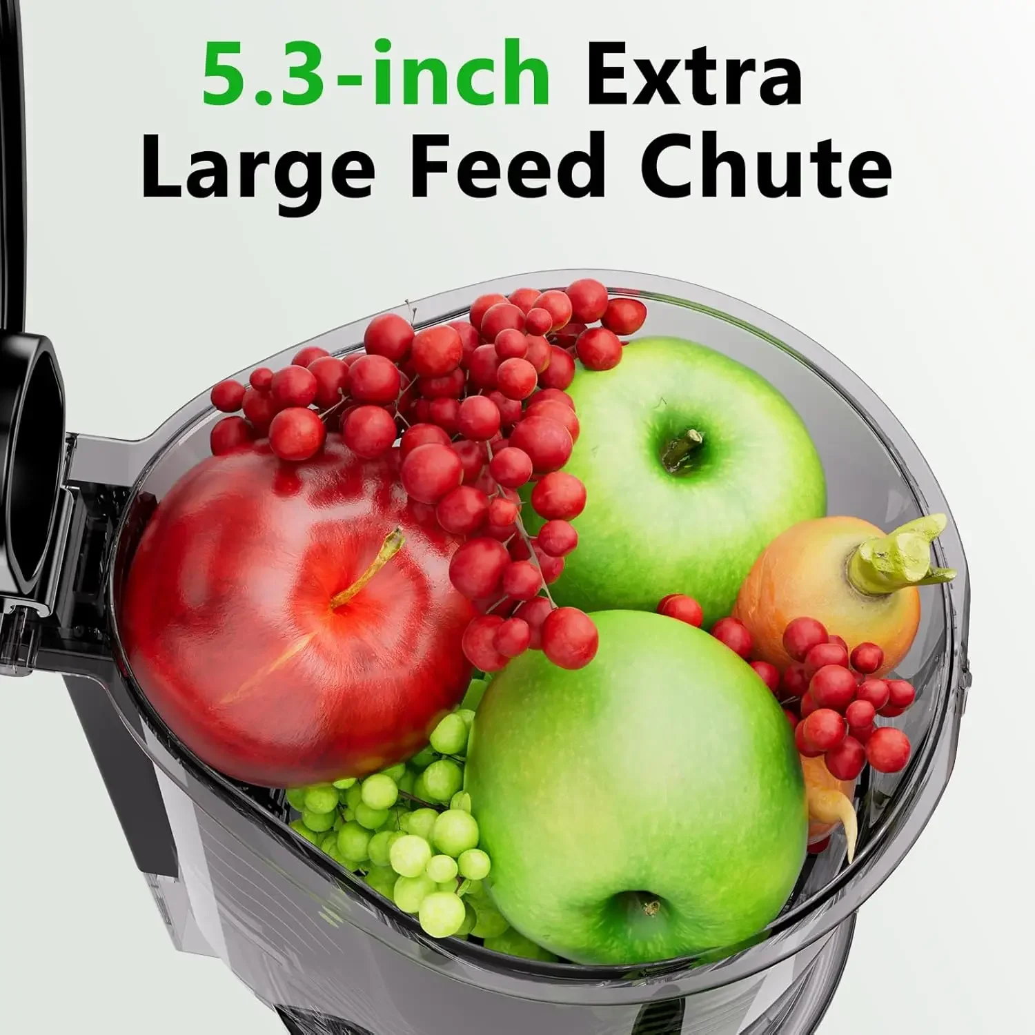 Cold Press Juicer Machines, 5.3-inch Extra Large Feed Chute Easy to Clean Fruit Vegetable Professional Slow