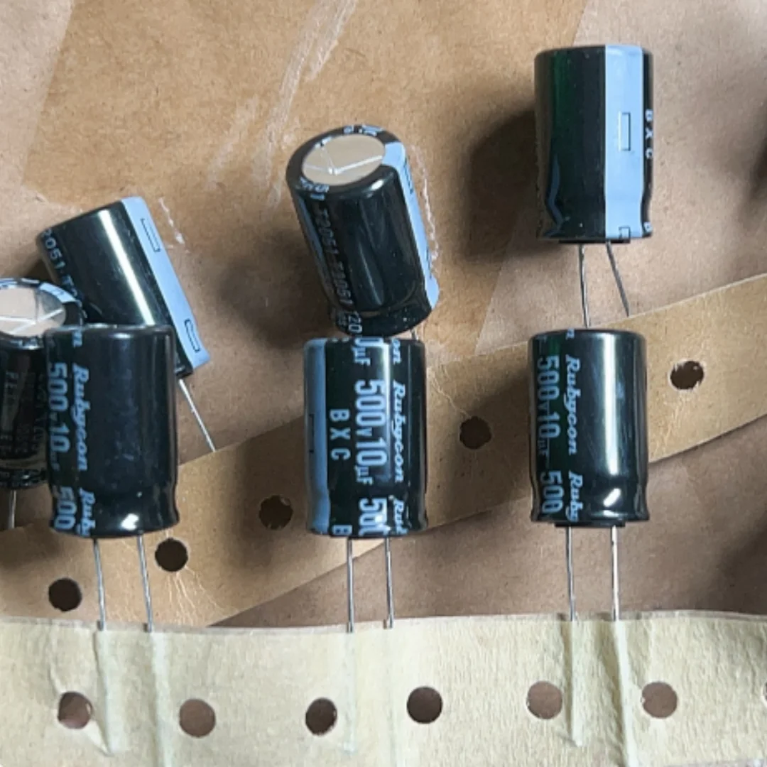 Japanese Ruby capacitor 500V10UF 12.5*20 BXC high-frequency low impedance replacement 450V10UF