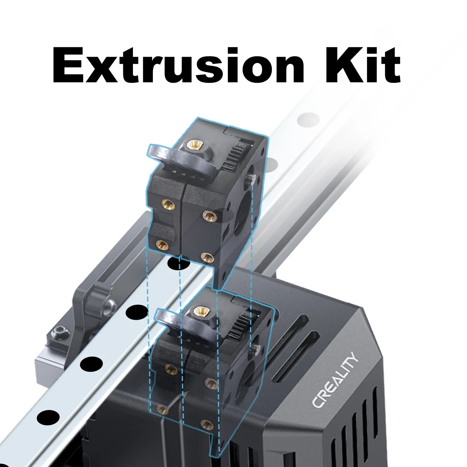 Creality Ender-3 KE Direktantrieb-Extruder-Kit, Upgrade mit Dual-Gear-Zuführungsdesign für Ender-3 V3 SE/Ender-3 KE 3D-Drucker – Detail 6
