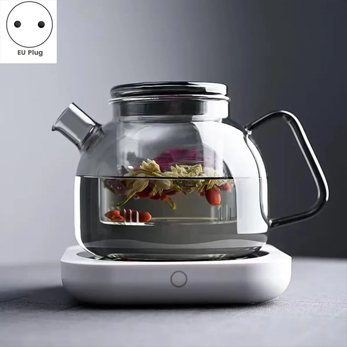 ABZT Electric Coffee Mugs Warmer for Milk, Tea, Teapot - 80°C Heating Plate, Ideal for Home & Desk Use EU Plug