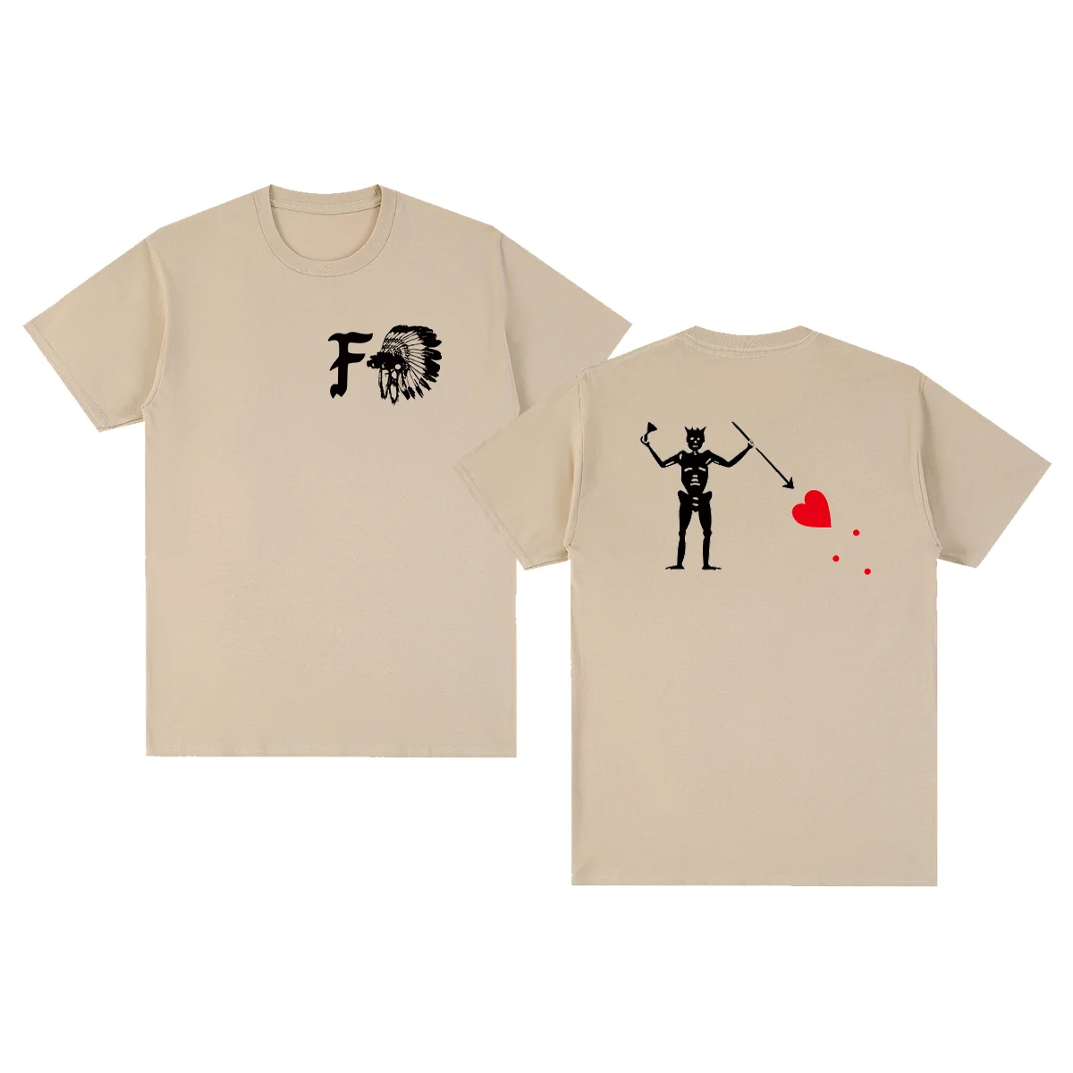 Forward Observations Group Vintage T-shirt FOG Gothic Rock PUNK Skeleton Cotton Men T shirt New TEE TSHIRT Womens tops