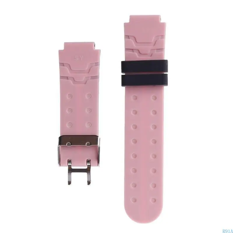 R91A 16mmシリコン交換用ストラップ子供用防水スポーツウォッチバンドファッションスマートウォッチアクセサリーのファッション