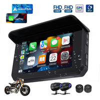 5 Inch Portable Touch Screen GPS Navigator for Motorcycles Cars Wireless  CarPlay Android Auto Tire Pressure ing T65
