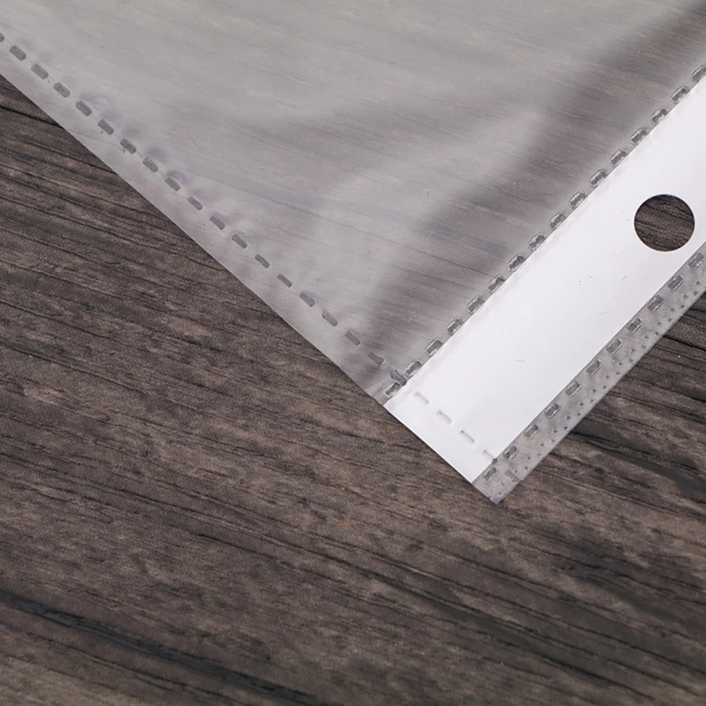 100 шт., папка для офисных файлов, прозрачный органайзер для документов формата А4, водонепроницаемая застежка на кнопках, органайзер для документов, папка для файлов