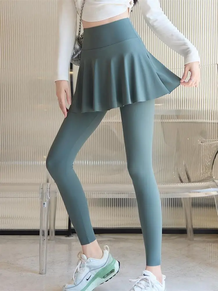 Pantaloni da yoga dimagranti a vita alta in pelle arca Pantaloni lunghi da donna con strato base Bot in fibra di poliestere Rouje Dsyle Brand