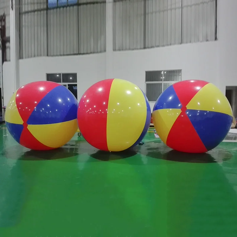 80Cm/100Cm/150Cm Bola Pantai Raksasa Tiup Besar Tiga Warna Menebal Pvc Bola Voli Air Sepak Bola Pesta Luar Ruangan Mainan Anak-a