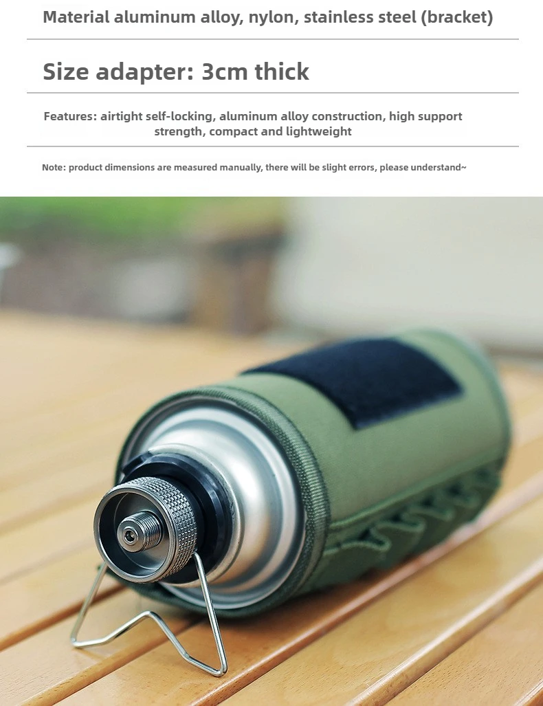 Butan Adapter Mit Halterung Outdoor Butan Gas Umwandlung Joint Camping Herd Adapter Schraube Ventil Ausgang Düse Flasche Adapter – Detail 3