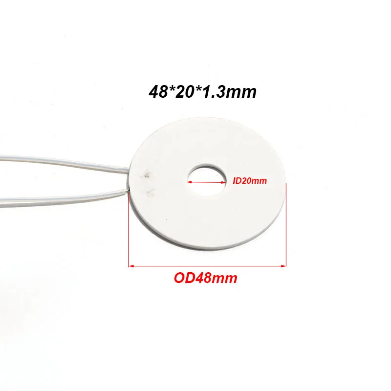 48*20*1.3MM OD48mm ID20mm Annular MCH High Temperature Ceramic Heater Plate Thickness 1.3mm Stable Performance