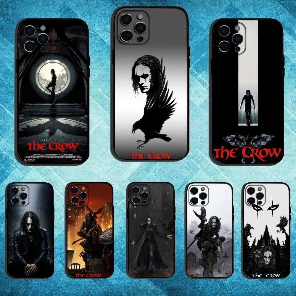 

Movie THE C-CROW Phone Case For iPhone17,16,15,14,13,12,11 Plus,Pro Max Soft Black Cover