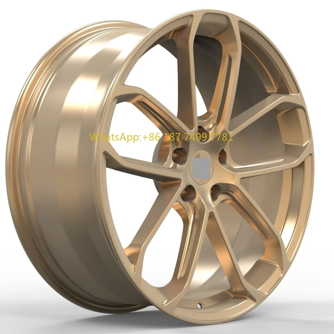 

Золотые кованые алюминиевые колеса 20-21 дюймов с пятью спицами, совместимые с. Марка Тайкан.. 30мм 40мм 35мм Расстояние