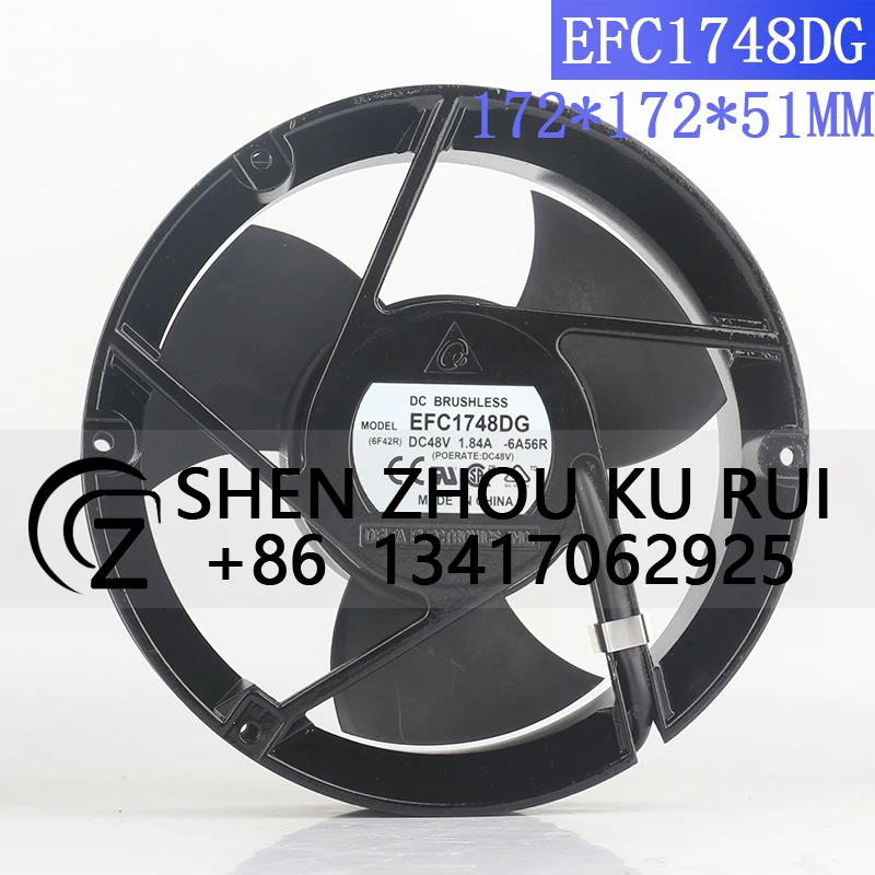 

Case fan Delta EFC1748DG DC48V 1.84A Violent Frequency Converter Communication Equipment cooling Fan