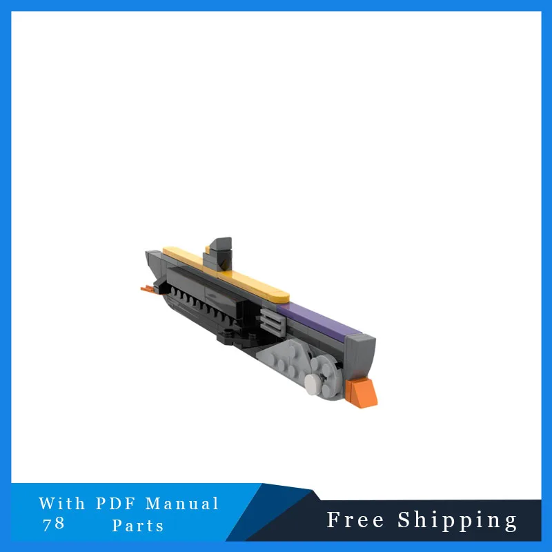 78 parti Famoso film Tecnologia Pinguino Sottomarino Creativo Modello fai da te Building Block Assemblaggio di mattoni Giocattolo educativo Regalo di festa