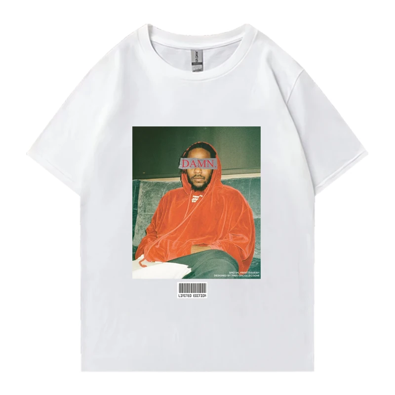 Limited Edition Kendrick Lamar album print T shirt Unisex Rap vintage oversized Tops Men Women 100% Cotton short sleeve T-shirts