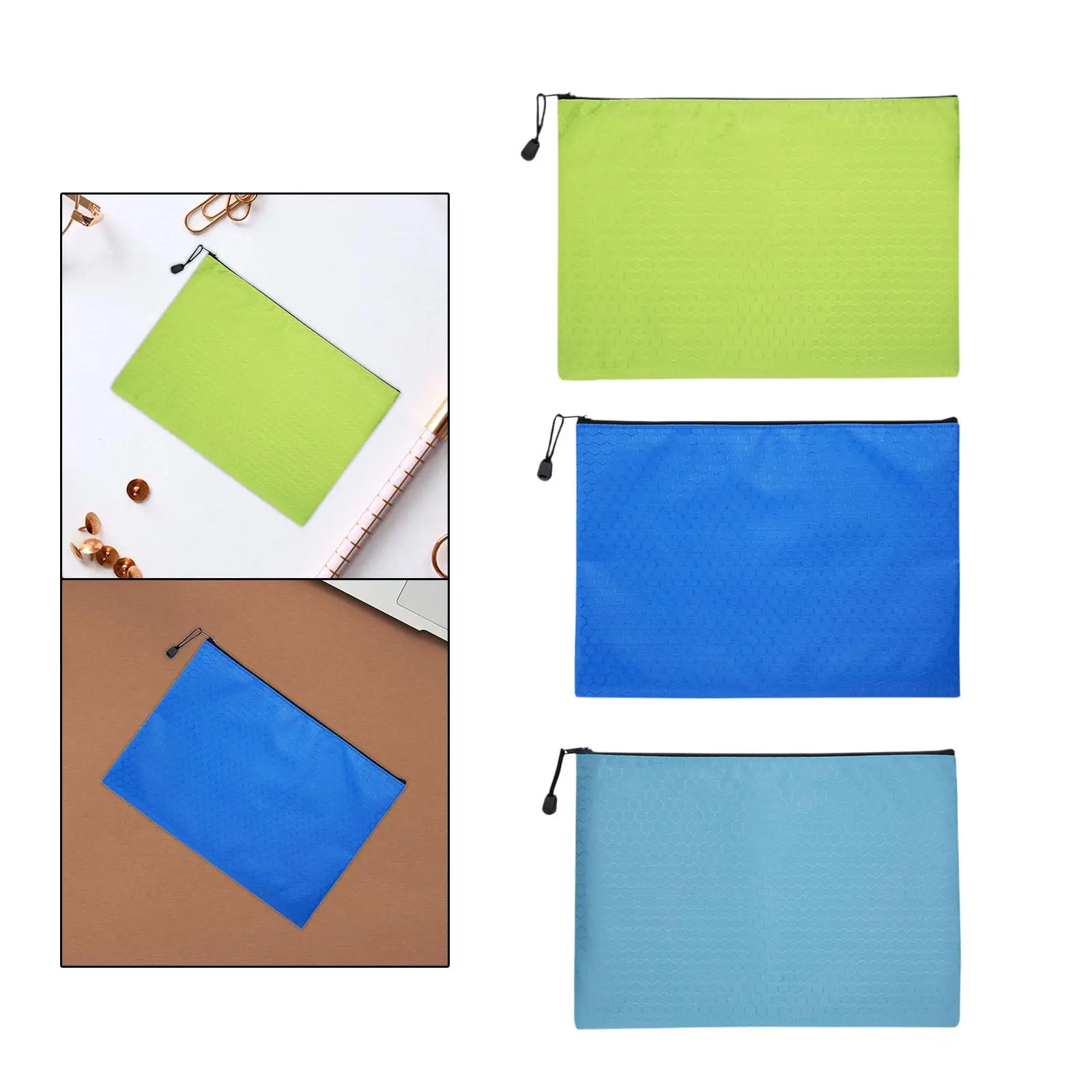 Folder Organizer Pouch A4 Zipper File Bag for Travel Organizing Storage