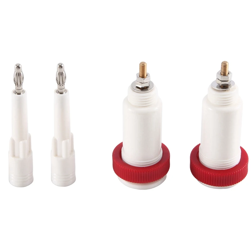 8 Paar 4 Mm Banaan Kruis Jack 10Kv-30Kv Hoogspanning Connector Plug En Socket Voeding test Instrument