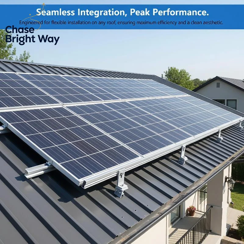 L Foot Solar Panel Mounting Bracket Lightweight Aluminum Easy Install L Shape Bracket for Home Roof PV Rail Support System