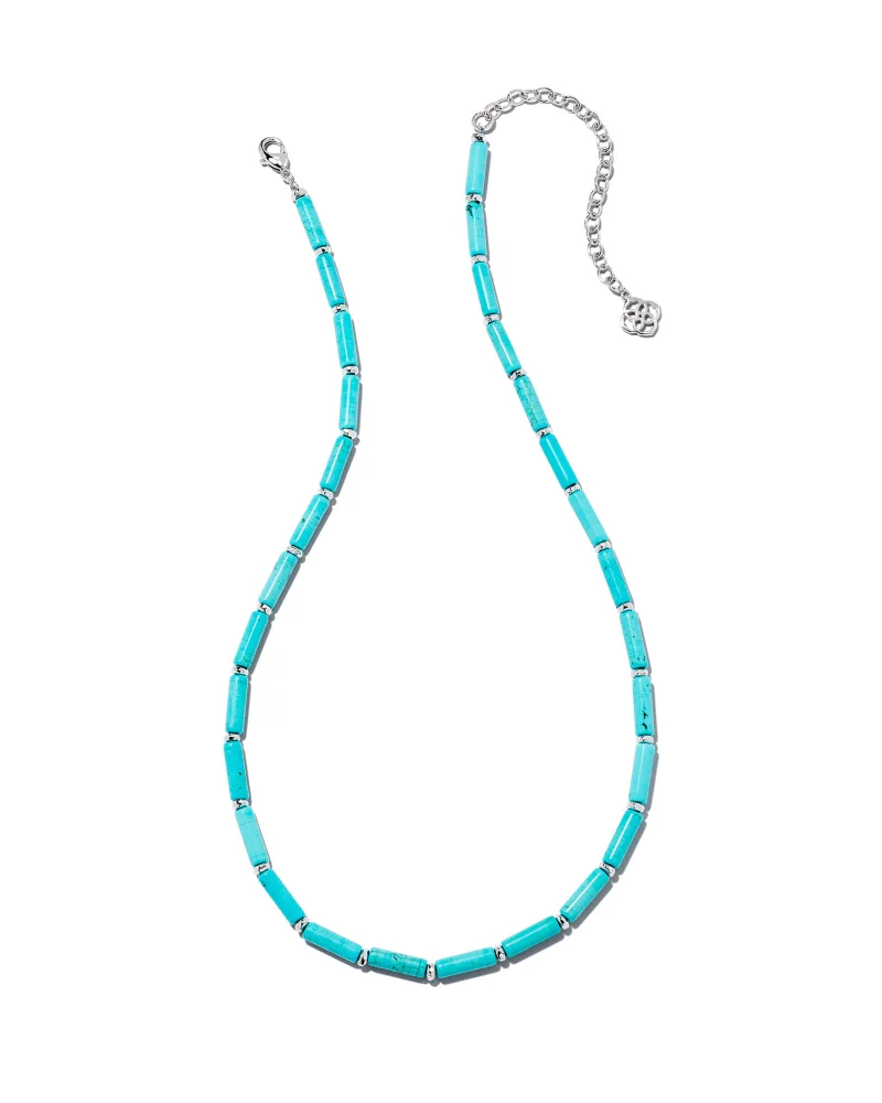 

VKVVA Strand Necklace in Variegated Turquoise Magnesite for Women,Fashion Jewelry, Unique Gifts