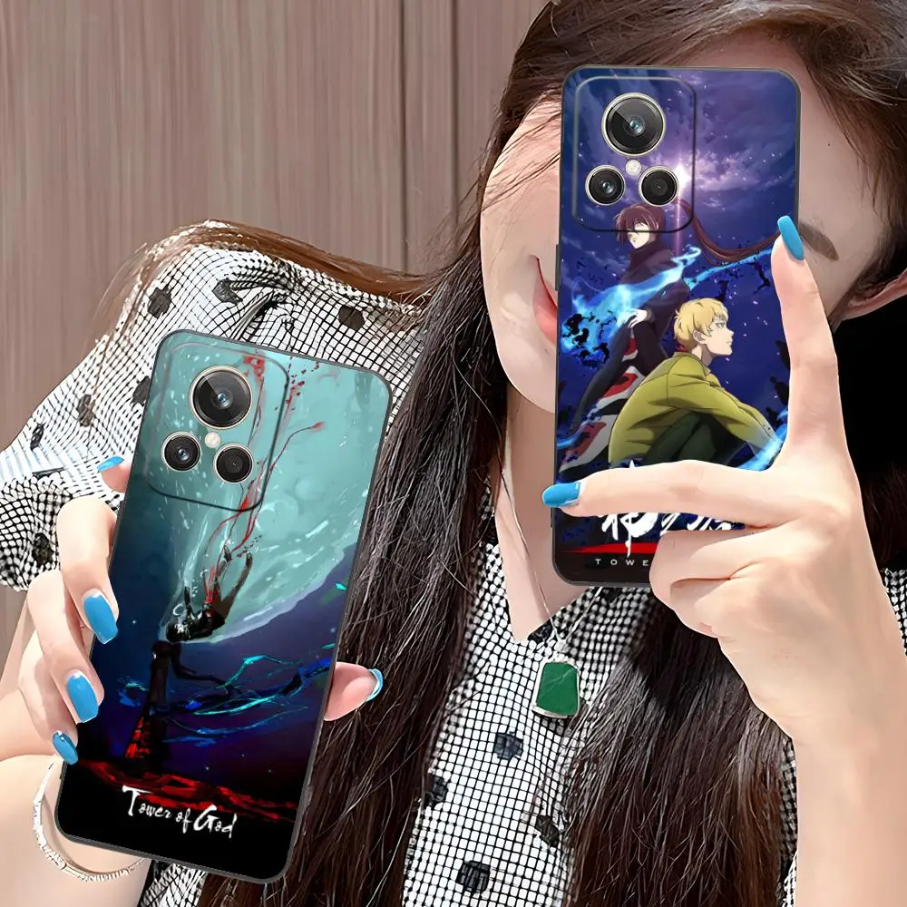 Funda de Teléfono con Diseño del Anime Tower of God para Realme GT 8 Neo Pro C75 73 71 C67 65 C55 53 C35 31 C20 15, Carcasa Protectora de TPU Suave a Prueba de Golpes