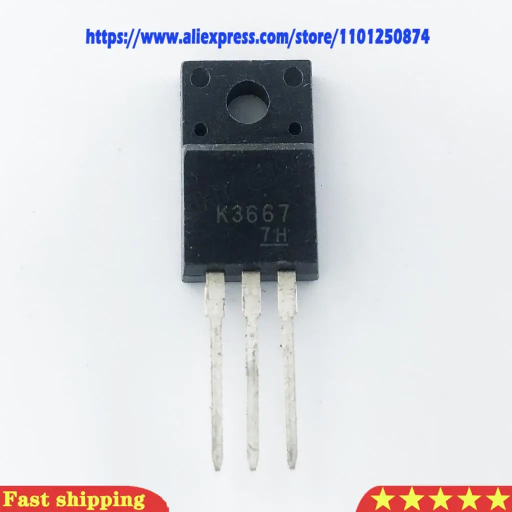 10pcs/lot K3667 2SK3667 TO-220F 600V 7.5A   original In Stock