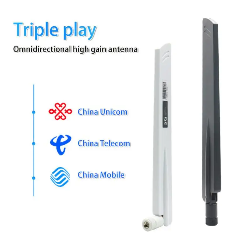 

1PCS Full-band 3G 4G 5G Antenna 600-6000MHz 18dBi Gain SMA Male For Wireless Network Card Wifi Router High Signal Sensitivity