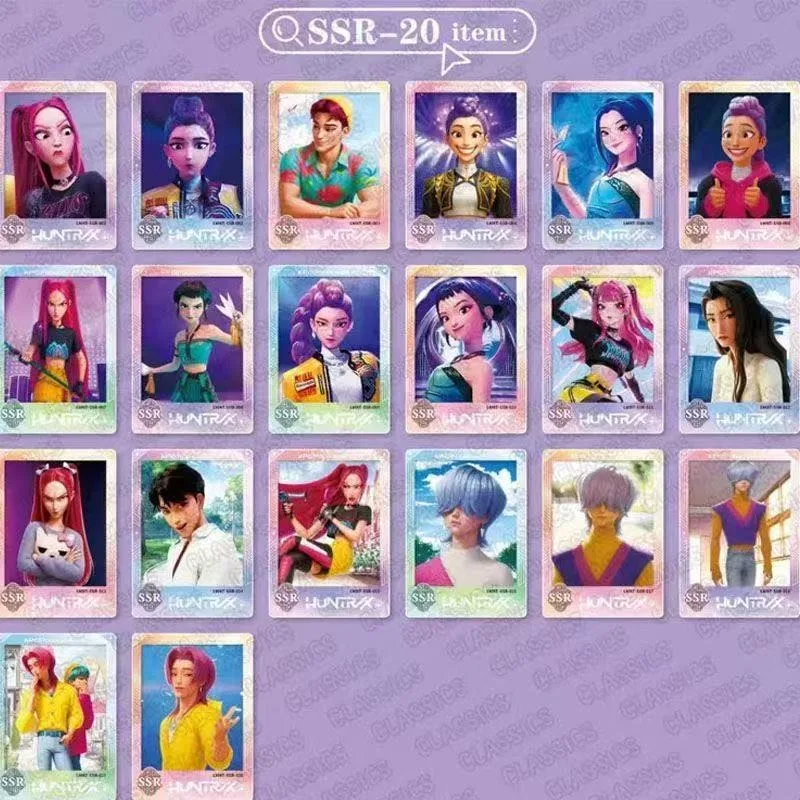 K-pop Witch Hunting Squad Card Witch Hunter girl anime character QR XR rare Thickened collection card