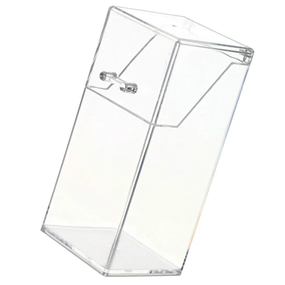 

Modern Geometric Makeup Brush Cup Pen Holder Clear Organizer Vanity Desk Accessories Home Office Birthday Gift
