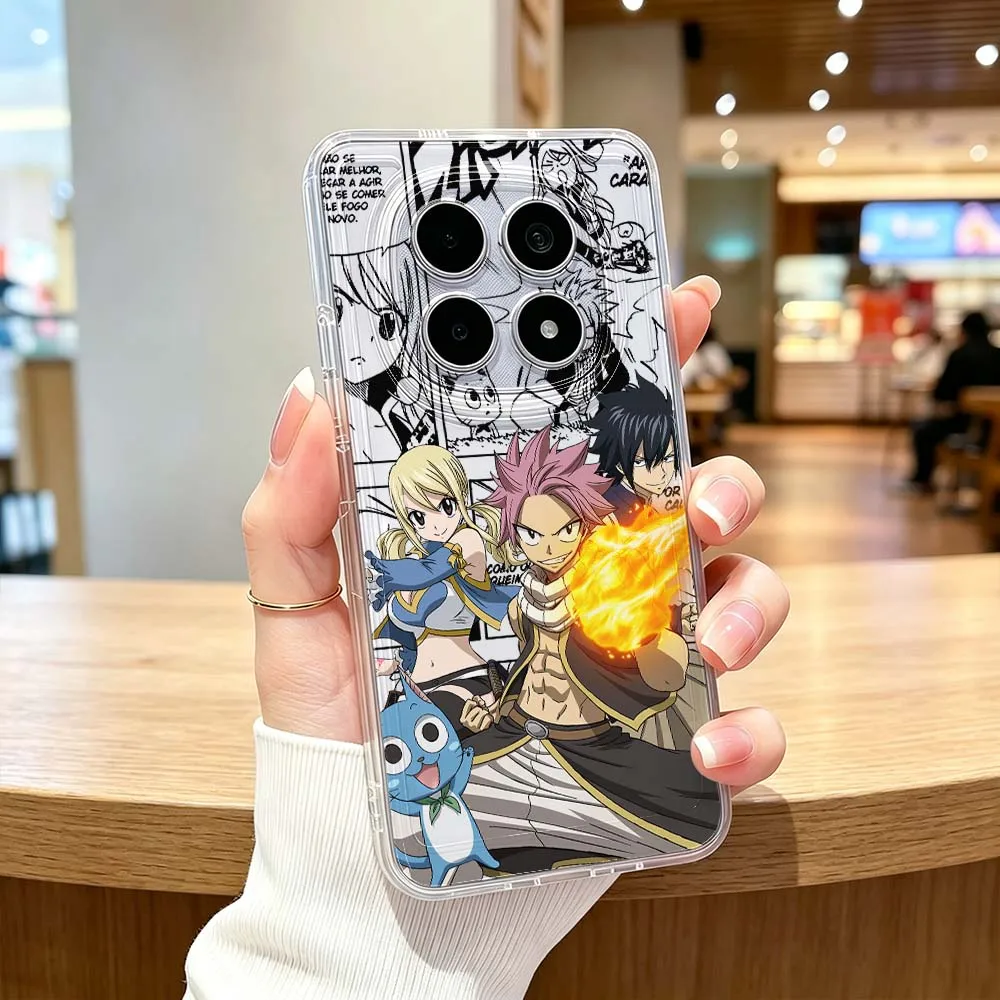 FAIRY TAIL Natsu For Xiaomi Redmi Note 15 14 13 12 11E 9 Pro Pro+ 4G 5G Protective Transparent Phone Case Cover view 6