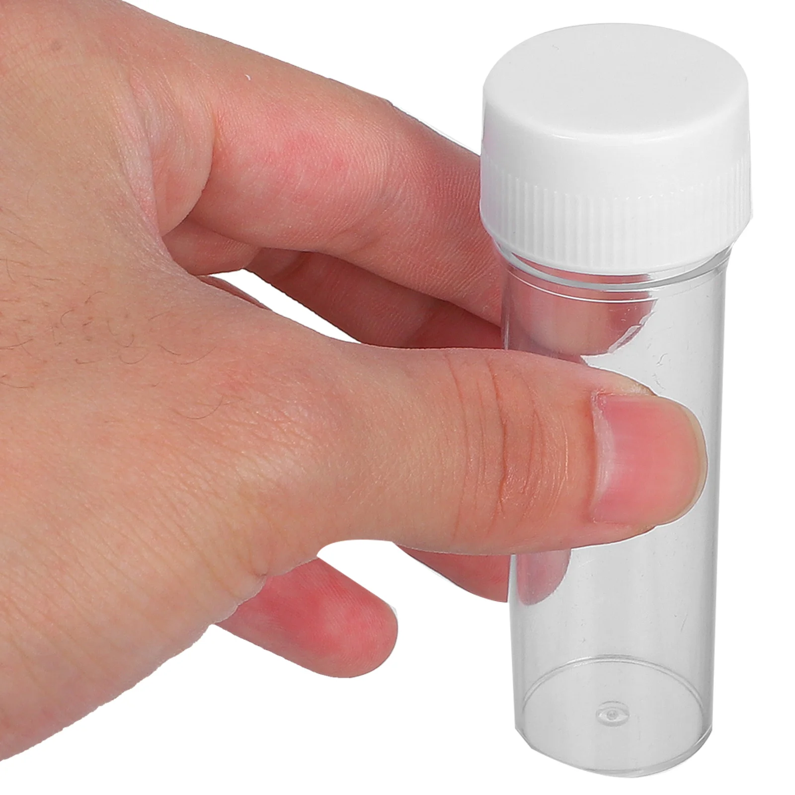 

20Pcs 25ml Reusable Leak Proof Sample Testing Tubes With Cap Mini Plastic Vials For Liquid Cell Culture Transparent Small Tubes