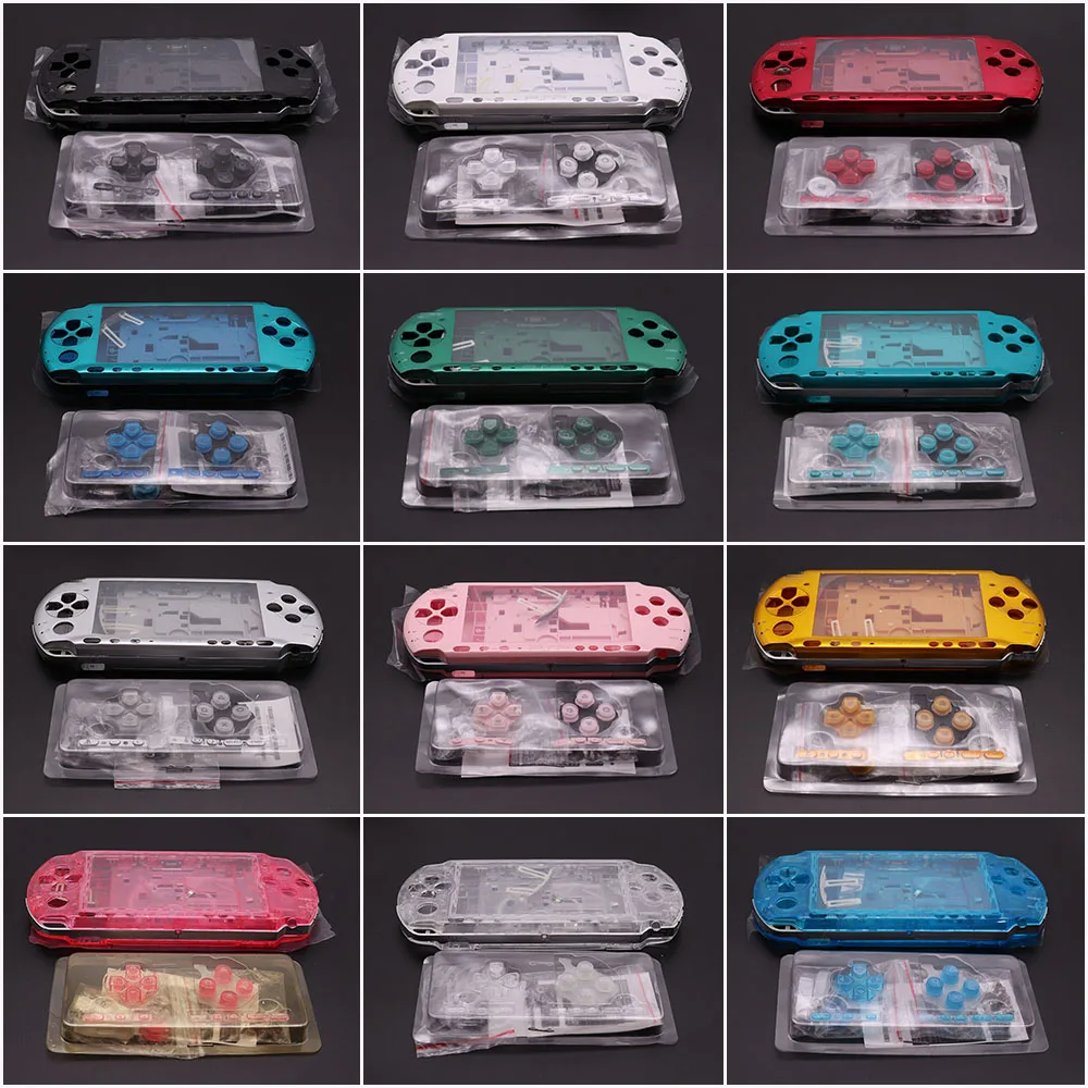 For PSP3000 Housing Shell Case with Buttons For Sony PSP 3000 Game Console Controller Full Cover Set Repair Part