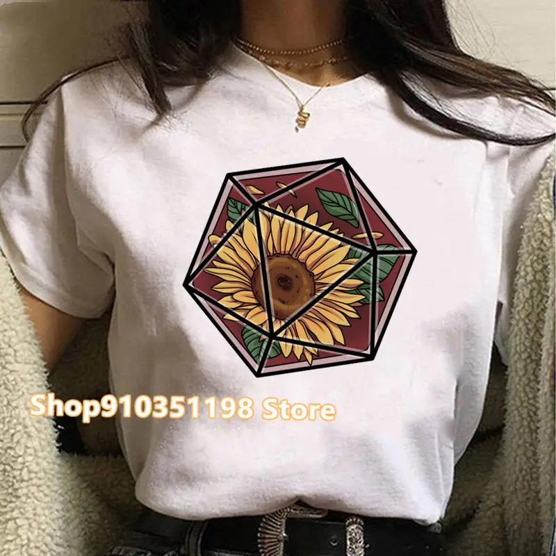 Flower Women Tshirts Summer Fashion T-Shirt Femme Harajuku Shirt White Short Sleeve T Shirt Female Streetwear Wholesale 2022