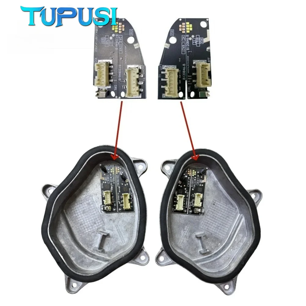 White DRL Turn Signal Board 2GM.998.479 For 2020-2023 VW T-CROSS Tcross LED Headlight Daytime Running Light 2GM.998.479 view 2