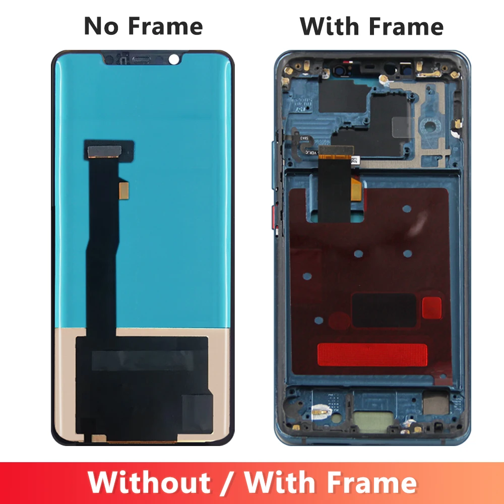 TFT Mate20 Pro Screen For HUAWEI Mate 20 Pro LCD Display LYA-L09 L29 AL00 Touch Screen Digitizer Assembly Replacement with Frame