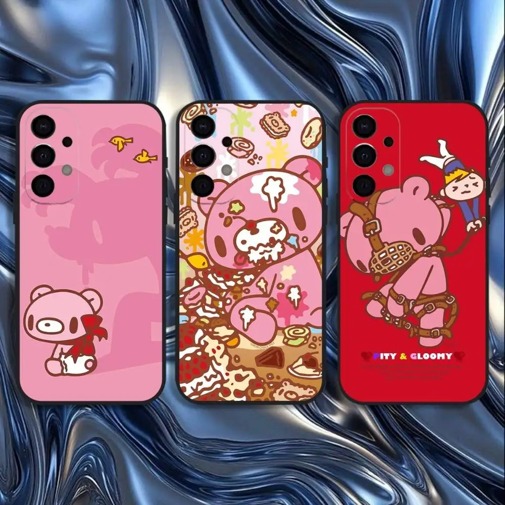 

Cute G-Gloomy Bear Phone Case For Samsung S25,S24,S21,S22,S23,S30,Ultra,S20,Plus,Fe,Lite,5G Black Cover