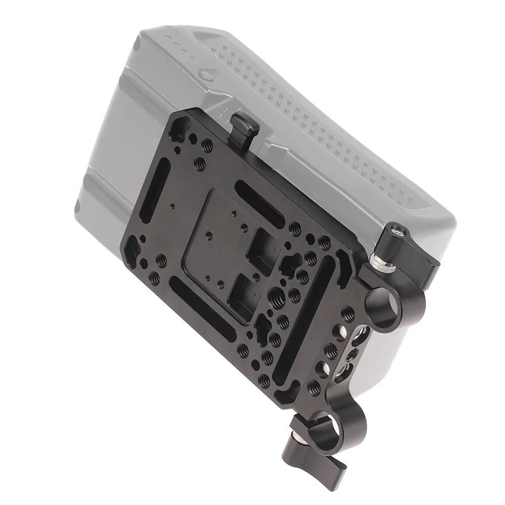 Pelat adaptor baterai dudukan V dengan lengan ekstensi pemisah suplai daya untuk Sony untuk aksesori fotografi kamera DSLR Canon