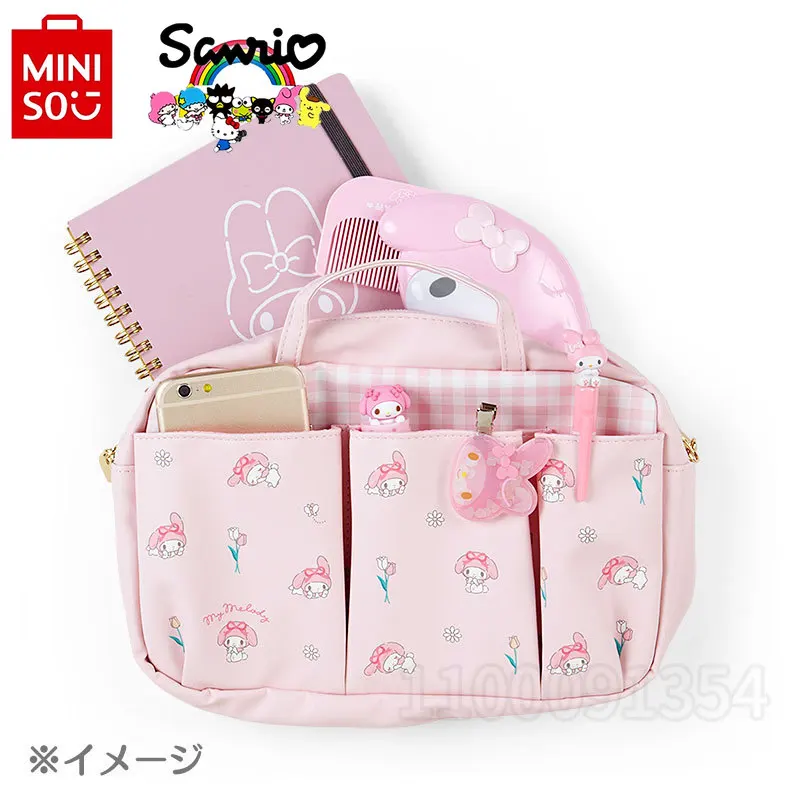 Kuromi New Diaper Bag Handbag Cartoon Cute Mini Baby Diaper Bag Fashion Trendy Women's Bag Multi Functional Large Capacity