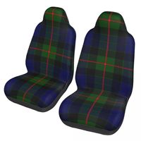 Clan Gunn Tartan 2 Front Car Seat Covers for Cars Auto SUV Universal Protector Accessories