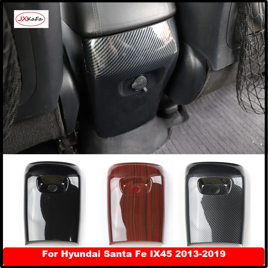 

Защитная пленка для задней панели автомобиля из ABS-пластика для Hyundai Santa Fe IX45 2013-2018, аксессуары для интерьера автомобиля