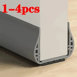 1-4pcs 93cm Door Bottom Seal Strip with Brush PVC Dustproof Soundproof Snap-in installation Gap Door Draft Stopper Weatherstrip