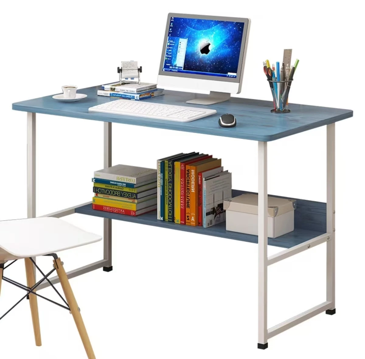 *Container Tiny Home Adjustable Luxury Blue Mini PC Table Computer Desk Wardrobe Gaming Chair for Computer Office Desk