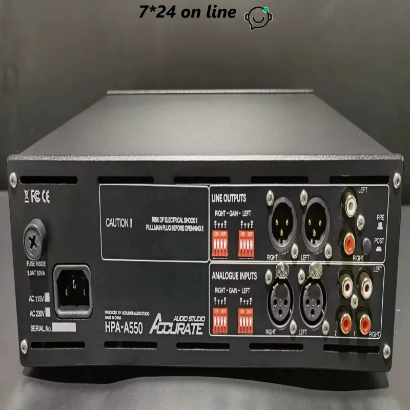 مضخم صوت دقيق HPA-A550 متوازن تمامًا لسماعات الرأس/مضخم صوت/مضخم صوت مرحل