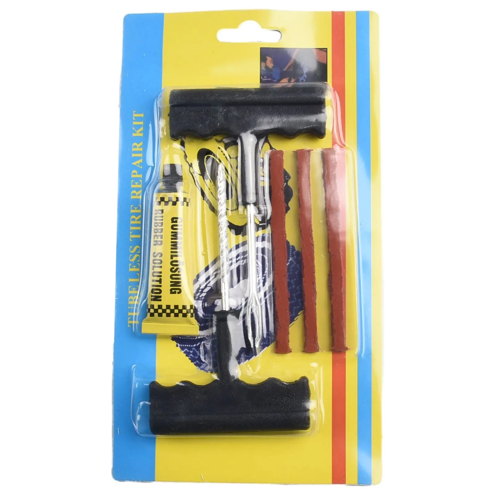 

Keep Your Tires in Perfect Condition with this Tubeless Tire Puncture Repair Kit Suitable for Cars Vans Motorbikes