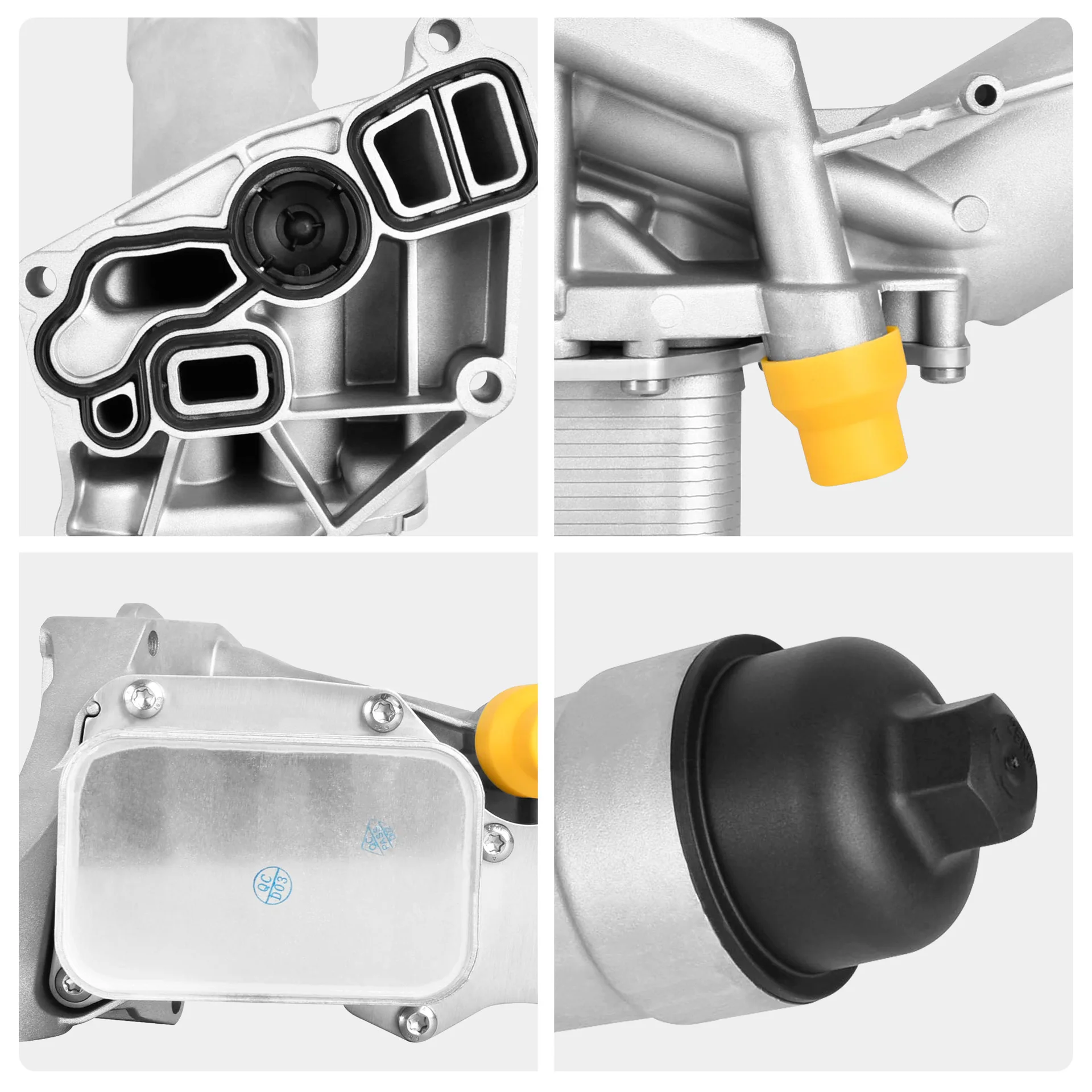 Carcaça de filtro de óleo de motor de alumínio 11428586673 11428596283 para BMW X3 X4 X5 630i 730Li 420i 430i 320i 330i 220i 225i