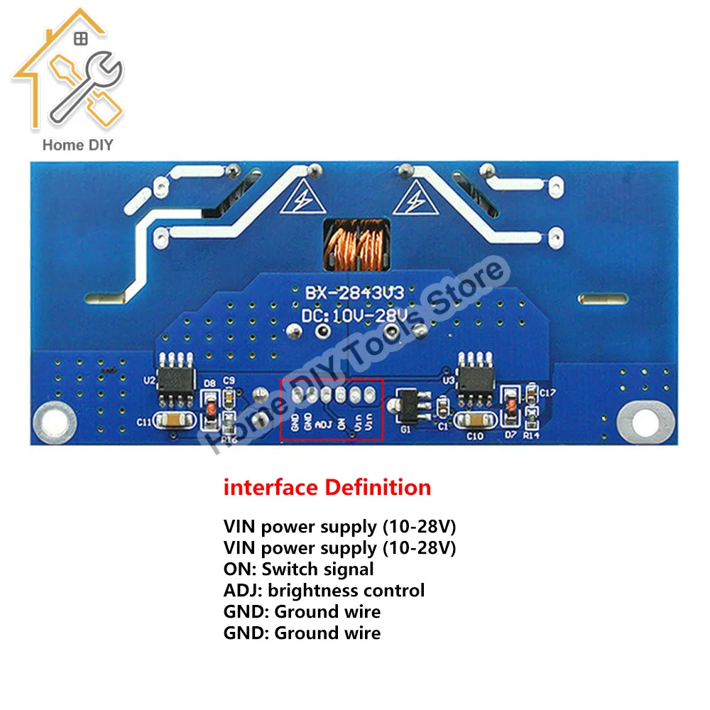 15-24 Inch LED Backlight TV Universal Boost Constant Current Driver Board 4 CCFL Lamp Backlight Universal Laptop LCD Inverter