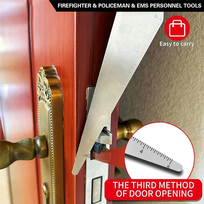 A59E-2 Stück Multi Federstahl Werkzeug Handwerkzeuge Feuerwehrmann Werkzeuge Silber Multi Federstahl Werkzeug