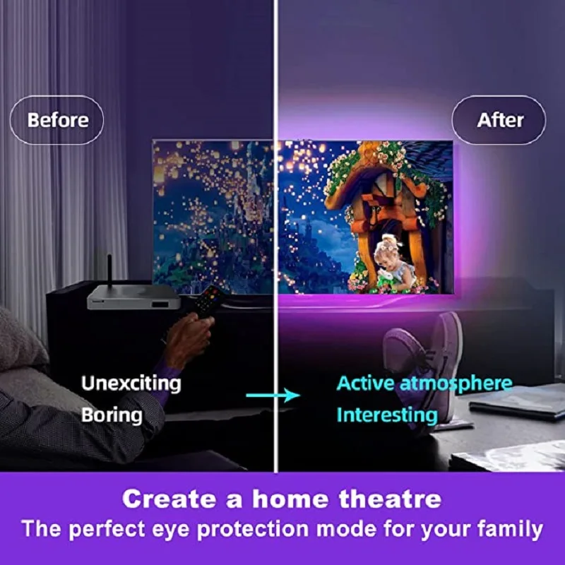 LED Strip Lights RGB Neon Light 5V USB Bluetooth Room Decor 5050 Tape for Screen TV Backlight Lamp App Control Bedroom Luces LED