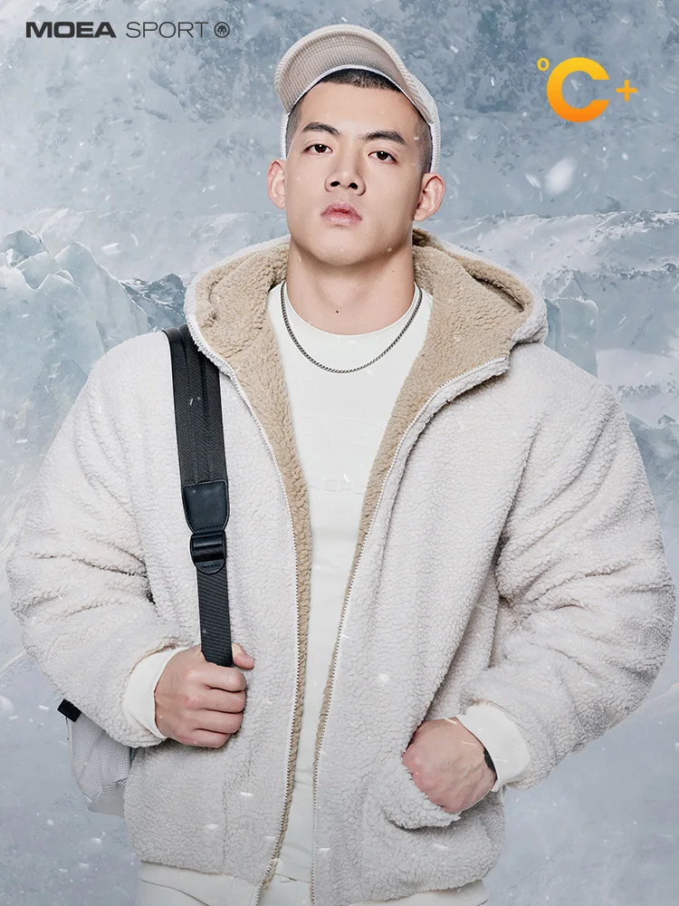 

Утепленная мужская куртка из овечьего вельвета для молодежи, зимняя, повседневная, теплая, из полиэфирного волокна, с капюшоном, на молнии, цветное пальто