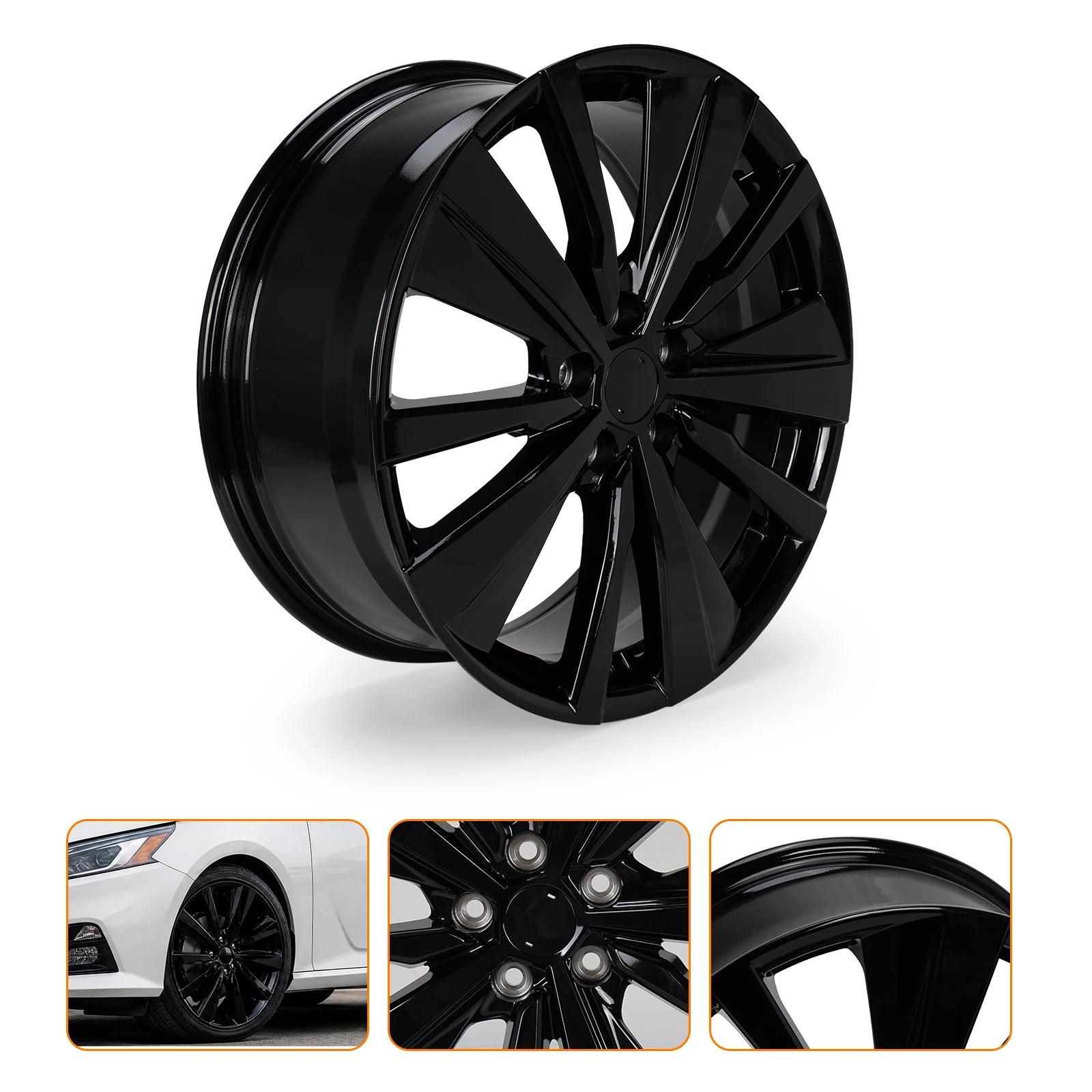 19'' x 8'' Replacement Wheel Rim Compatible With Nissan Altima 2019-2022, OEM Part #62785, Factory OEM Style Aluminum Wheel Rim