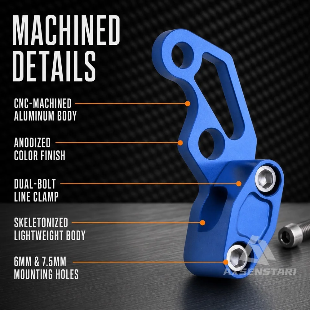 Off-Road Motorcycle Throttle Cable Clip Disc Brake Line Clamp Wire Harness Fixing Holder Fuel Hose Brake Clutch Pipe Mount