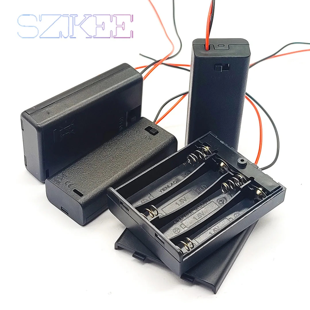 AAA Battery holder aaa with on/off switches with 2//3//4 compartments standard battery container aaa Battery Box Case