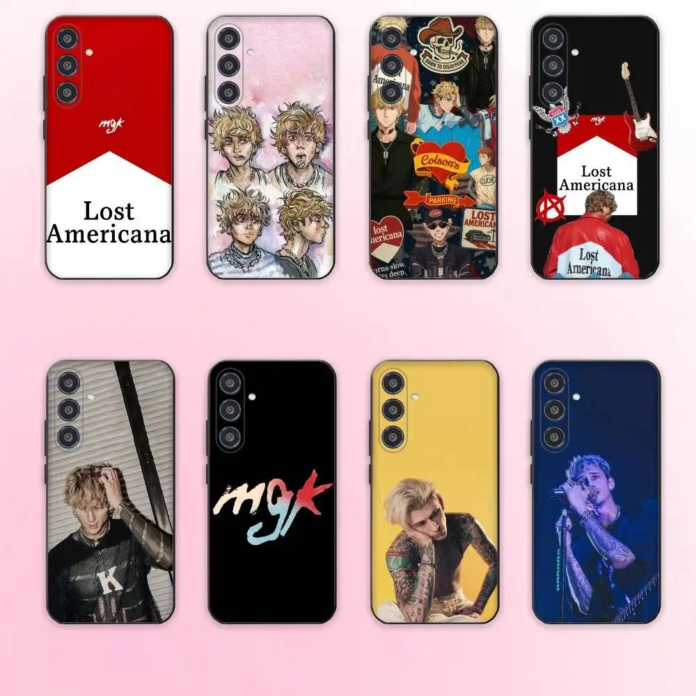 

M-MGK LOST AMERICANA phone Case For Samsung Galaxy A73,A72,A71,A70,A53,A52,A51,Others Soft Black Shell